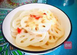 Illustration of how to make sweet and sour lotus root slices 12