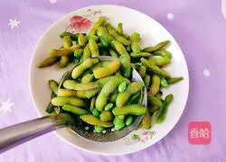 Illustration of how to make edamame with clams 11