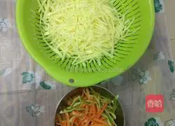 Illustration of how to make green pepper and potato shreds 5