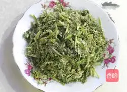 Illustration of how to make steamed coriander 12