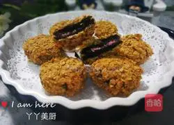 Illustration of how to make oatmeal fried Oreos 11