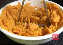 Cheese and sweet potato pearls Illustration of how to make meatballs 4