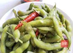 Illustration of how to make braised edamame 3