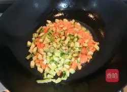 Illustration of how to make stir-fried diced vegetables 6