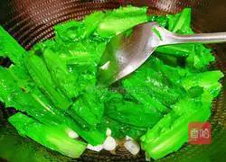 Stir-fried lettuce Illustrations of how to make dishes 10