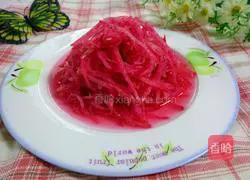 Illustration of how to make sweet and sour radish shreds 5