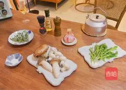 Illustration of how to make baby mushrooms roasted with vanilla 1