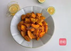 Illustration of how to make roasted pumpkin cubes 12