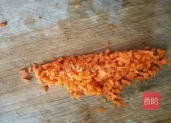 Illustration of how to make fried eggs and carrots 1