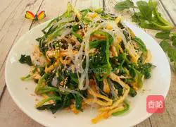 Illustration of how to make mustard spinach 6