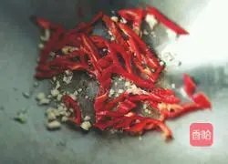 Illustration of home-cooked water spinach 3