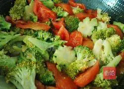 Illustration of how to cook tomatoes and broccoli 9