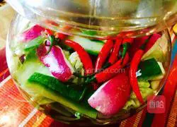 Illustration of how to make Sichuan pickles 11