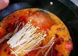 Enoki mushroom tomato tofu soup recipe 19