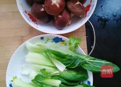 Illustration of how to make mushrooms and rapeseed 1