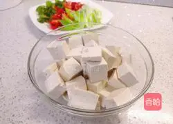 Illustration of how to make fried tofu with green onions 2