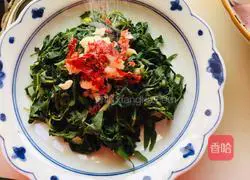 Illustration of how to make cold bitter vegetables 5