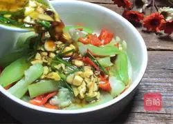 Illustration of how to make cold loofah 14