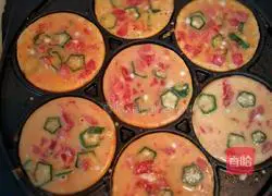 Tomato Okra Egg Pancake Recipe Illustration 6