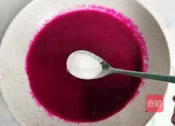 Illustration of how to make rouge lotus root slices 9