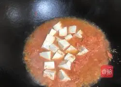 Tomatoes Illustration of how to make braised tofu 5