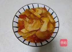 Illustration of how to make fried potato slices with tomatoes 7