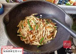 Oyster sauce Pleurotus eryngii Illustrations of how to make silk 10