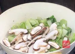 Illustration of how to stir-fry Chinese cabbage with mushrooms 6