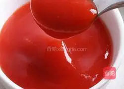 Illustration of how to make chrysanthemum and eggplant in tomato sauce 2