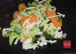 Illustration of how to stir-fry seasonal vegetables 7