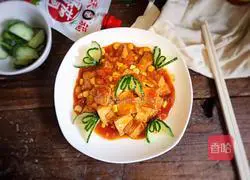 Illustration of how to make sweet and sour frozen tofu 15