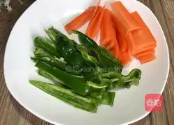 Illustration of making soy-flavored green beans 2