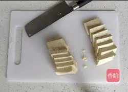Illustration of how to make spicy grilled tofu that is crispy on the outside and tender on the inside 1