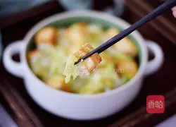 Illustration of how to make cabbage and tofu 15