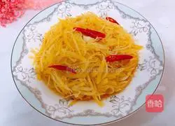 Illustration of how to make vinegar-coated potato shreds 7