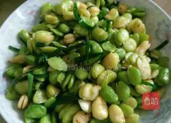 Illustration of how to make fried broad beans and leeks 5