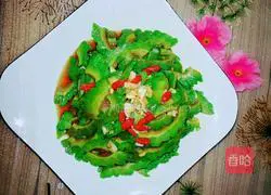 Illustration of how to make cold bitter melon 6