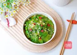 Illustration of how to make cold bitter melon 8