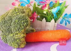 Illustration of how to cook carrots and broccoli 1