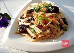 Illustration of how to make cold yuba 16