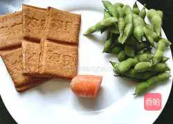 Illustration of how to make stir-fried edamame beans 1