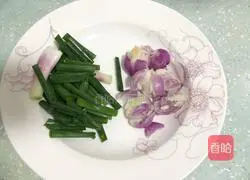 Scallion Chicken Illustration of how to do it 3