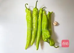 Illustration of how to make tiger skin green pepper 1