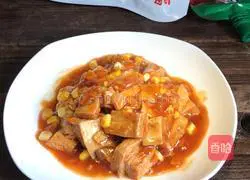 Illustration of making sweet and sour frozen tofu 14