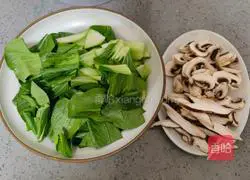 Illustration of how to stir-fry mushrooms and vegetables 2