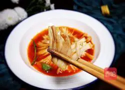 Illustration of how to make spicy chrysanthemum mushrooms 10