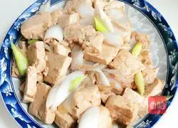 Illustration of how to make green onion tofu 7