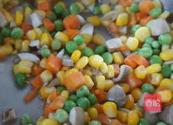 Illustration of how to make mushrooms and mixed vegetables 5