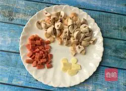 Illustration of how to cook green beans and mushrooms 3