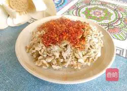 Illustration of how to steam locust flowers 1